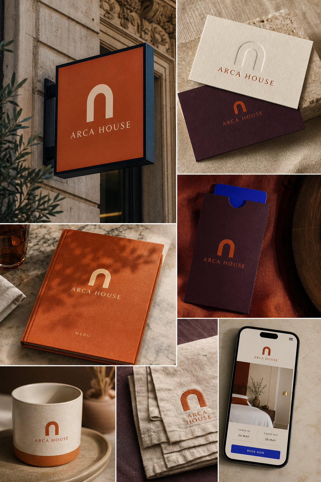 Arca House guest-room identity details