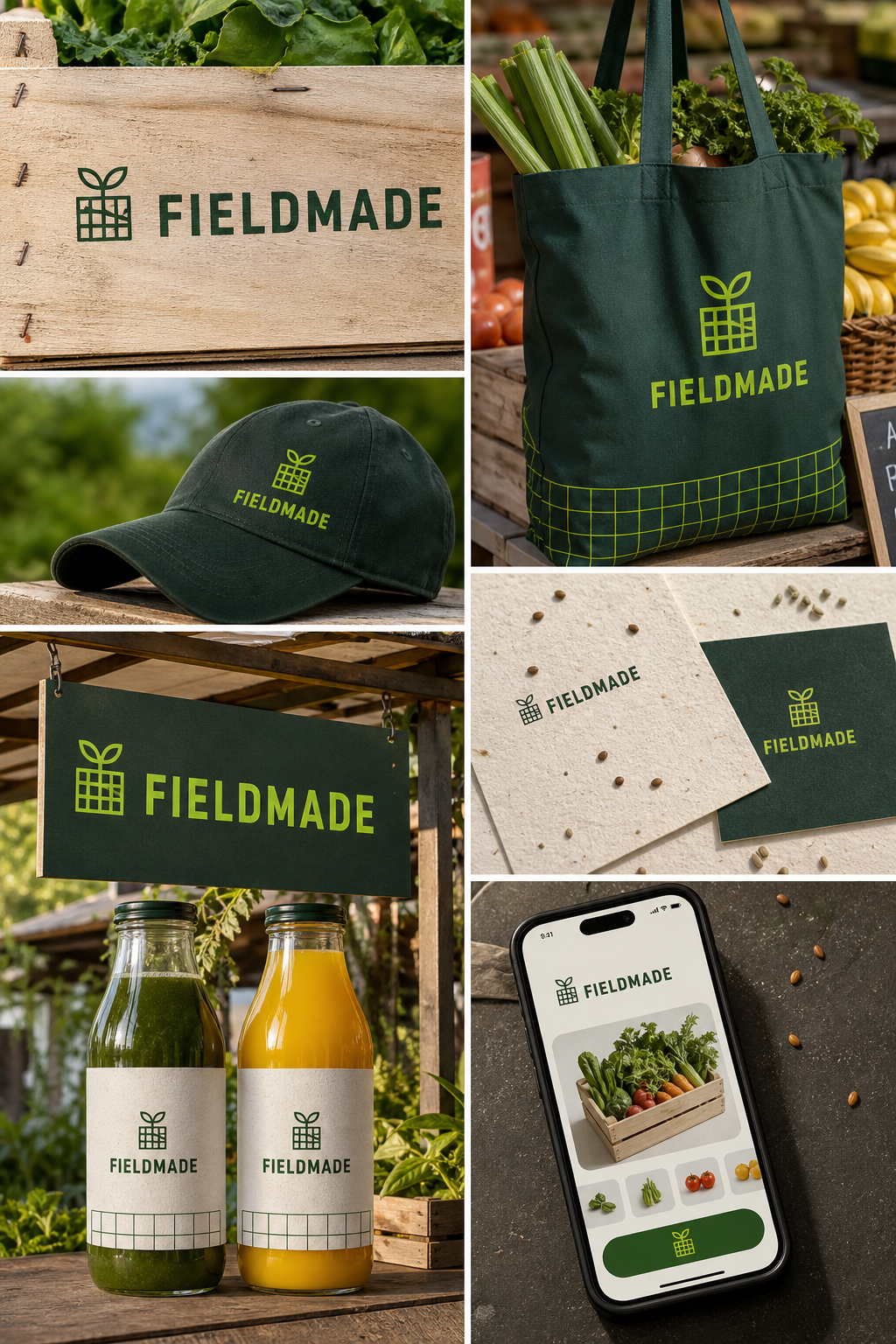 FieldMade produce boxes and local shopping identity
