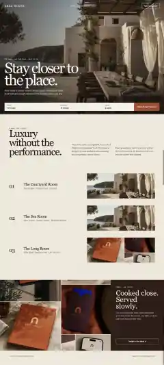 Arca House hospitality website