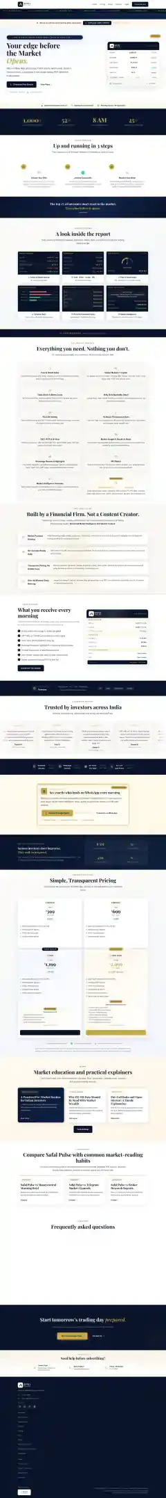 SafalPulse full website
